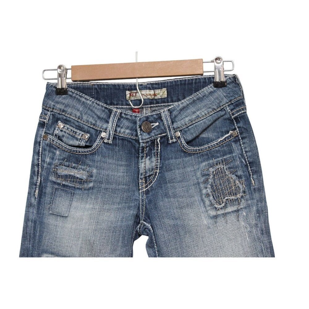 Buckle BKE Capri 25 Denim Stretch Culture Western Rodeo Embroidered Festival - Picture 2 of 16